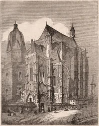 View of the Cathedral of Aachen, Germany