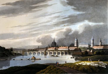 View of the city of Dresden in Germany (1815)