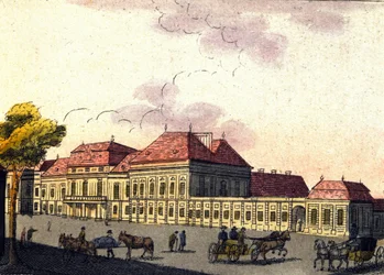 View of the city of Vienna in Austria, engraving from 1820