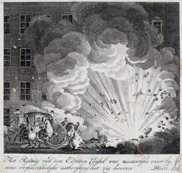 View of the Explosion of the Infernal Machine of the Rue Saint Nicaise in Paris on the 3rd Nivose an IX