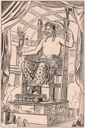 View of the Gigantic Statue of Olympian Zeus by Phidias