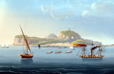 View of the island of Capri. 1830