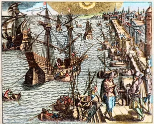 View of the Port of Lisbon in the 16th Century