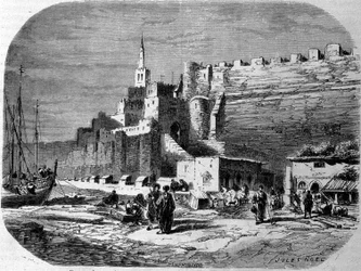 View of the Port of Tangier and the Coast, Morocco