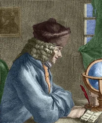 Voltaire in His Office in Vernay
