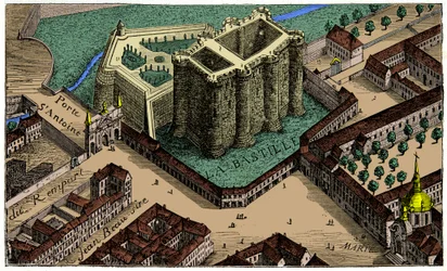 View of the Bastille from a Bird