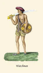 Watchman with Sword and Shield