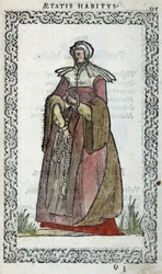 Picard Woman - in “Habits et effigies” by Jean Sulperius