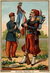 Zouave costume at the time of Napoleon III