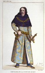 Costume of Chevalier de la Cosse de Genet (engraving of 1830)