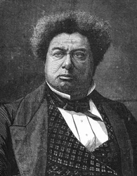 Portrait of Alexandre Dumas, father, French novelist and playwright