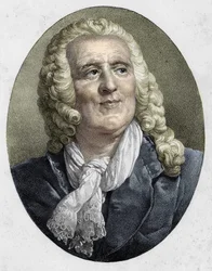 Portrait of Alexis Piron, French poet and playwright (1689 to 1773).