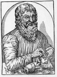 Portrait of Hippocrates (460- around 377 BC), Greek doctor