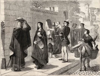The first meeting of Laure (Laura de Noves)