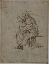 Virgin and Child (recto); Putti (verso)