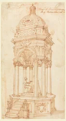 Catafalque of the Bolognese Artist Elisabetta Sirani, 1665