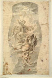 Ceiling Design with Apollo, ca. 1780