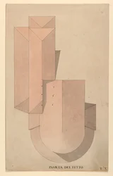 Competition Design for La Fenice, Venice: Roof Plan, 1788