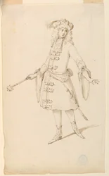 Costume Design: A Nobleman, King, or Prince for a Ballet, ca. 1720