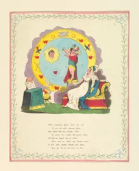 Greeting Card, "When beauteous Myra...lifts her eyes...", ca. 1822