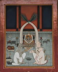 Maharao Kishor Singh of Kota Celebrating a Religious Festival
