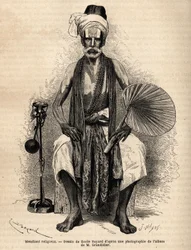 A Hindu religious beggar. Engraving to illustrate the voyage in the meridional provinces of India