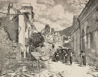 Amongst the Ruins After the Earthquake in Balliazzi Seaside Resort, Italy