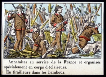 Annamites at the Service of France and Specially Organized in Corps of Scouts, in Gunners in Bamboo