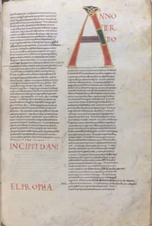 Anno Tertio: Incipit Daniel Prophet (Incipit of the Book of the Prophet Daniel, 11th Century)