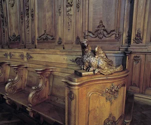 Baroque Architecture: Wooden Stall Representing an Eagle, Attribute of Saint John