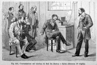 Bell Telephone Conversation Between Boston and Salem (20 Miles Distance)