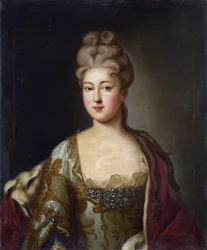 Portrait of Princess Charlotte of Brunswick-Wolfenbuettel (1694-1715), Wife of Tsarevich Alexei Petrovich of Russia