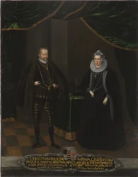 Portrait of Christian I (1568-1622), Elector of Saxony and Sophie of Brandenburg (1568-1622), Electress of Saxony