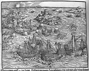 Clashes Between Saracens (Engraving by Johann Stumpff)