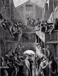 Constantinople: the stock exchange in the suburb of Galata in 1878