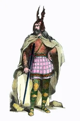 Costume of a Gaul chef under Roman rule