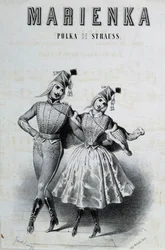Couple of polka dancers for Strauss 