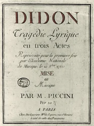 Cover of the libretto of the opera 