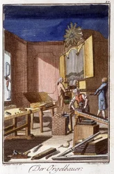 Craft craft: the organ builder in his workshop. In 
