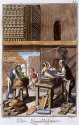 The Tile or Brick Maker in His Workshop. From 