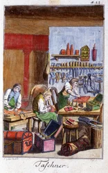 Crafts: The Pochetier and the Gibecier in Their Workshop