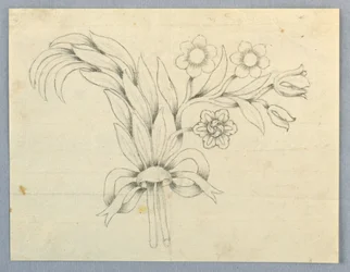Design for a Brooch with Flowers