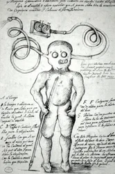 Drawing Depicting a Man Dressed in a Suit