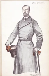 Engraving by Paul Deroulede (1846-1914), French Writer and Politician, Founder of Boulangisme and the League of Patriotes
