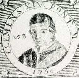 Engraving by Pope Clement XIV (1705 - 1774)