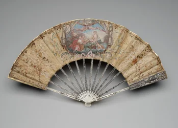 Folding fan with the Birth of Venus
