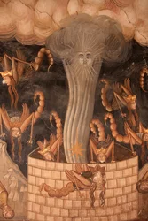 Fresco in the Church of the Koutloumousiou Monastery, Mount Athos, Greece, 2006