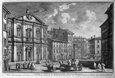From the Church of St. Louis of the French to Rome. End of the 18th century