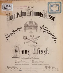 Frontispiece of the score Hungarian Coronation Mass by Liszt