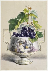 Grape cup symbolizing autumn